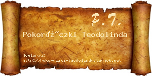 Pokoráczki Teodolinda névjegykártya